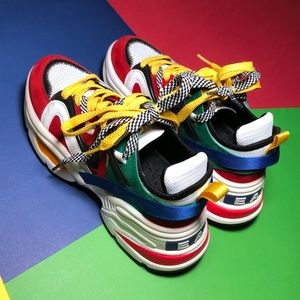 PRIMARY COLOR CHUNKY SNEAKERS SIZE 5.5/SMALL 6